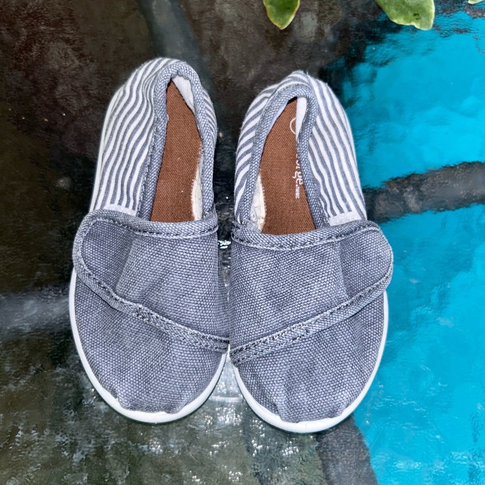 George | denim striped blue Summer shoes | size 6